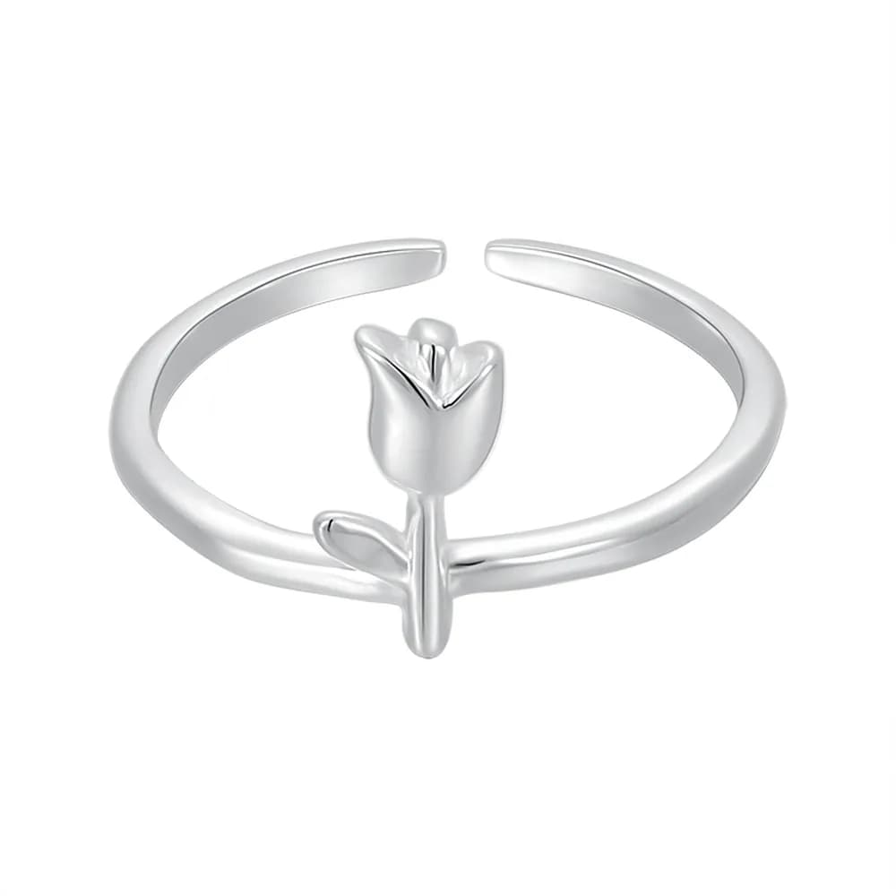 Two-Tone Bar Ring in Silver — Sterling silver