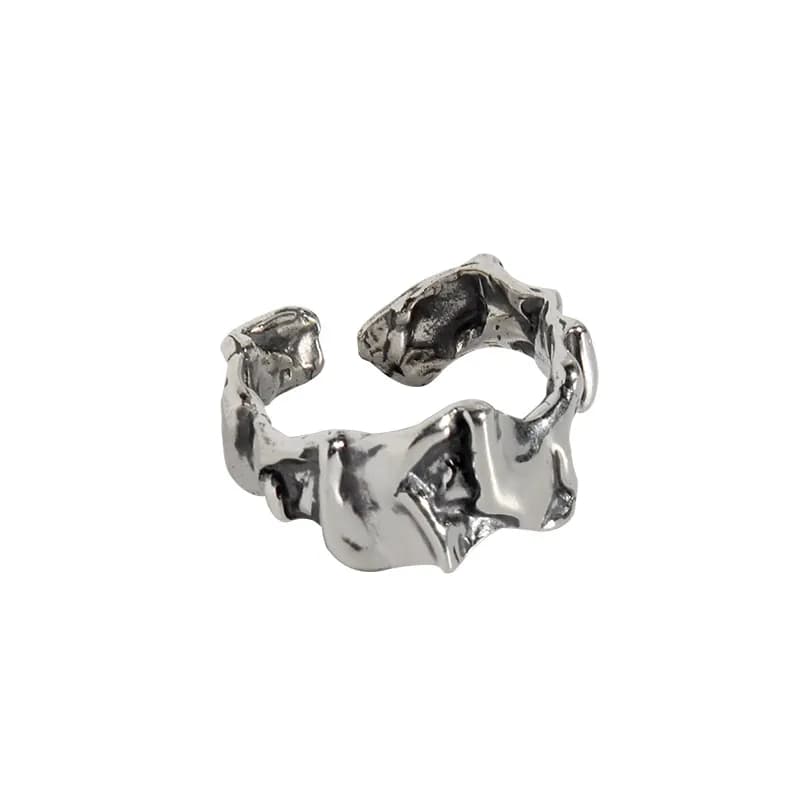Rugged Silhouette Ring in Antique Silver — Sterling silver