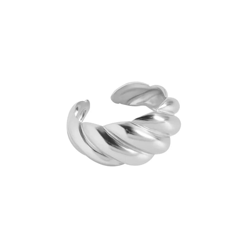Twisted Rope Ring in Silver — Sterling silver