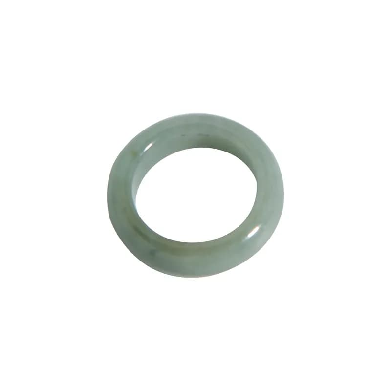 Jade Hoop Ring in Green — Jade