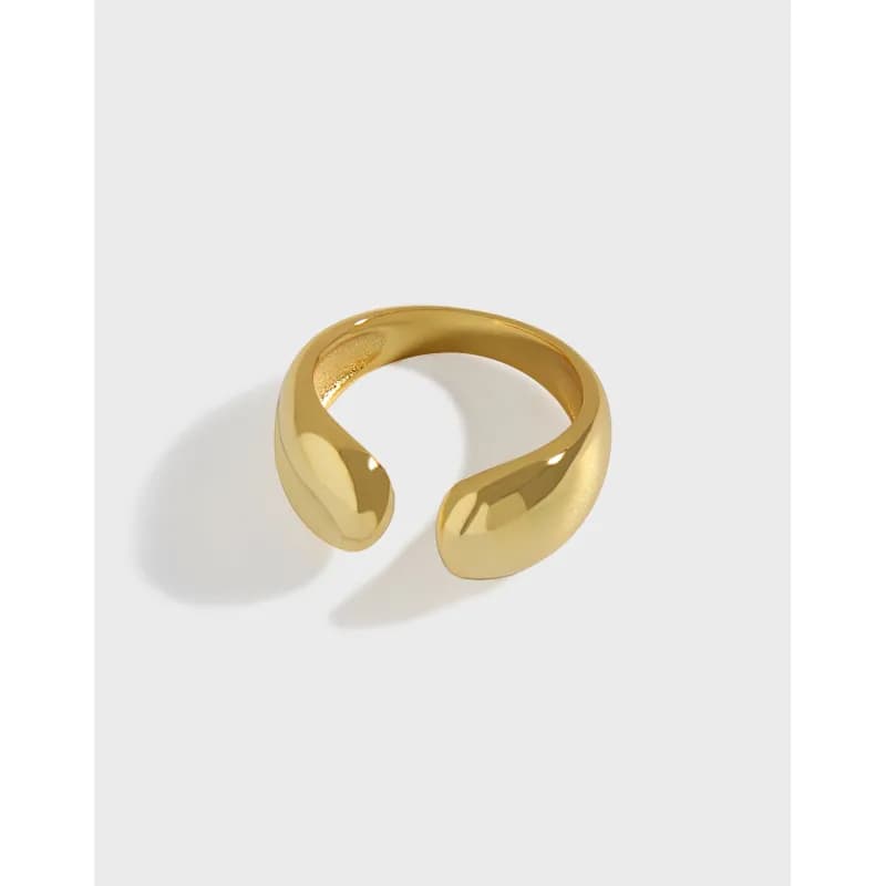 Polished open-curve sterling silver earrings with a curved, minimalist design