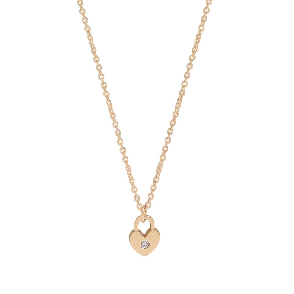 Heart Pendant Necklace in Gold — Sterling silver