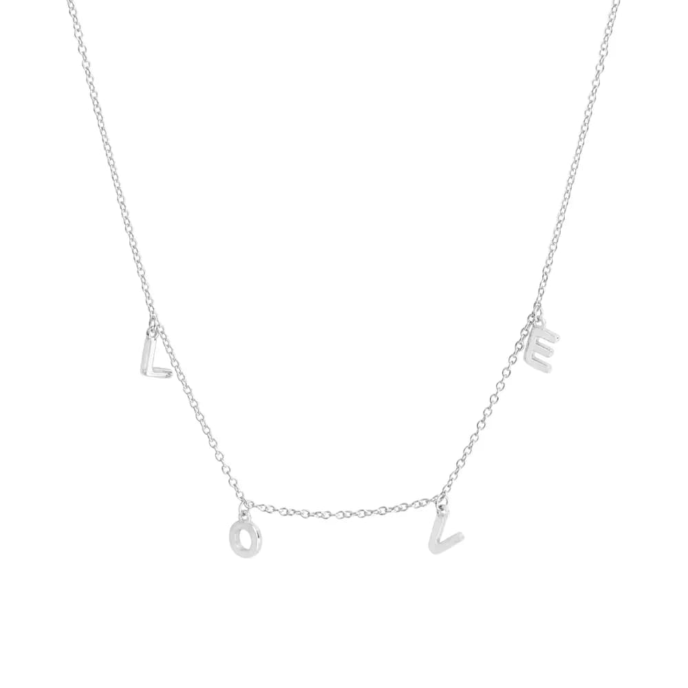 Love Letter Necklace in Silver — Sterling silver
