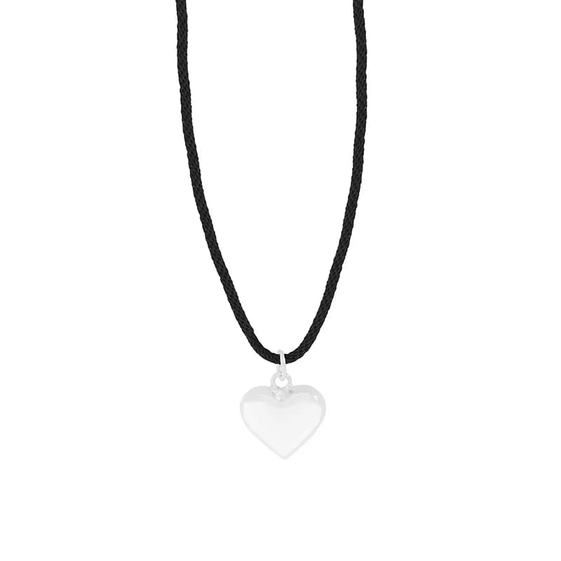 Heart Pendant Necklace in Silver — Sterling silver