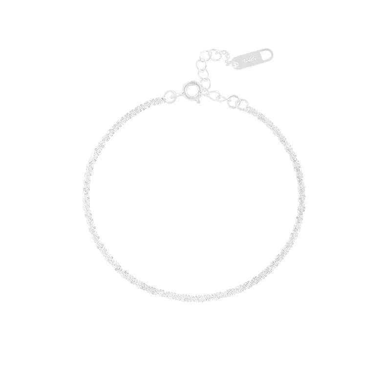 Pavé Silver Bracelet in Silver — Sterling silver