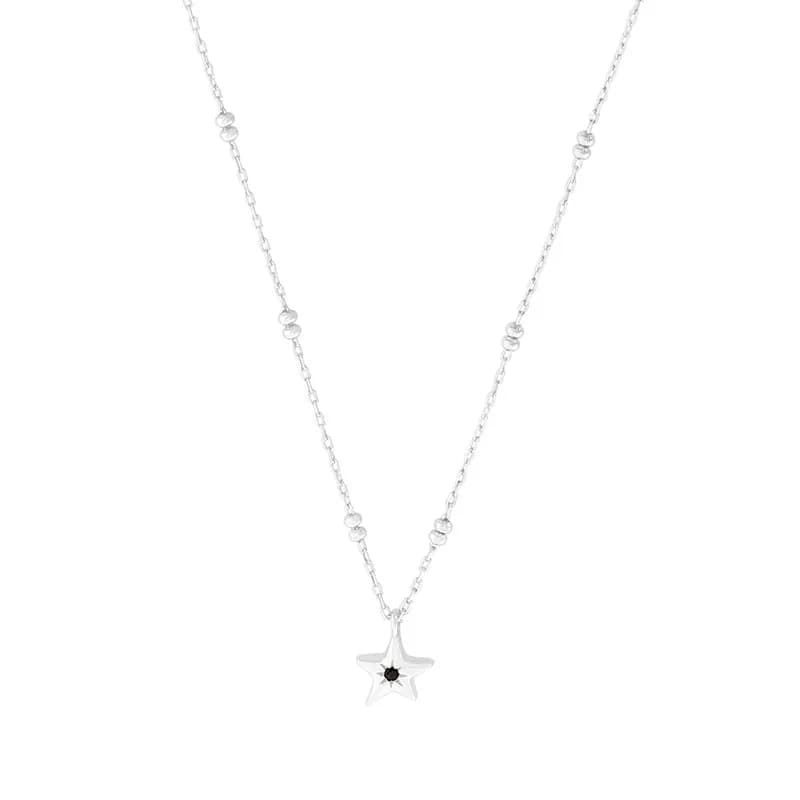 Star Pendant Necklace in Silver — Sterling silver