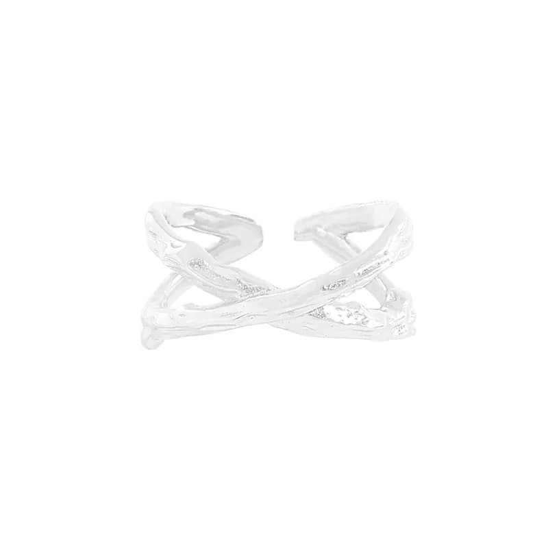 Twisted Branch Ring in Silver — Sterling silver