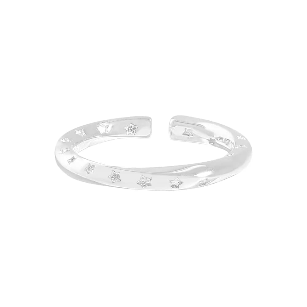 Starry Open Ring in Silver — Sterling silver