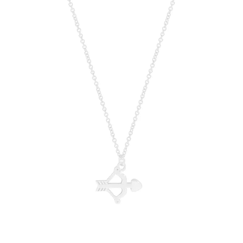 Arrow Heart Pendant Necklace in Silver — Sterling silver