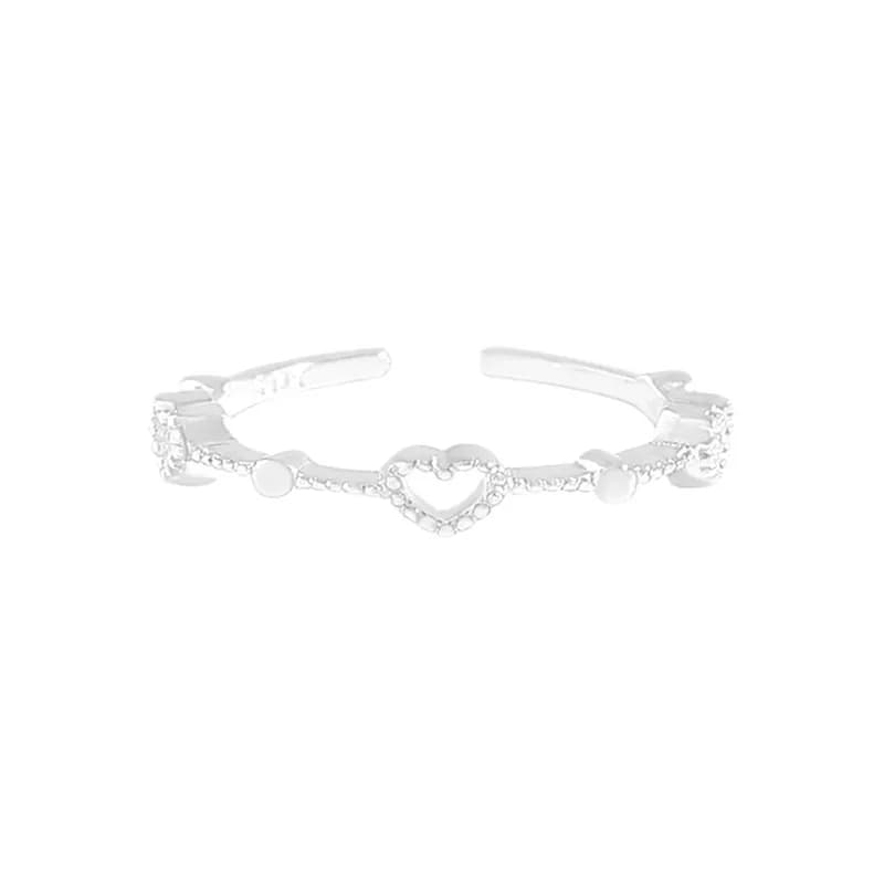 Heart Cutout Ring in Silver One — Sterling silver
