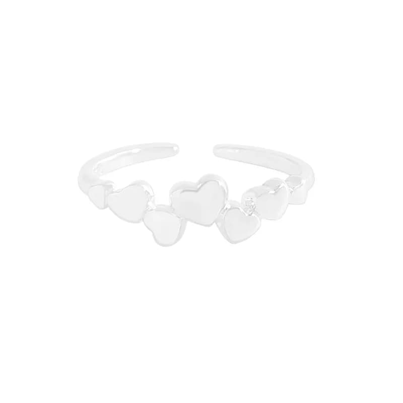 Heart Filigree Ring in Silver — Sterling silver