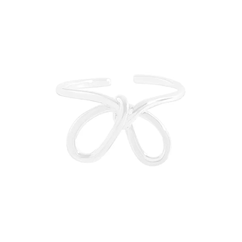 Infinity Heart Ring in Silver — Sterling silver