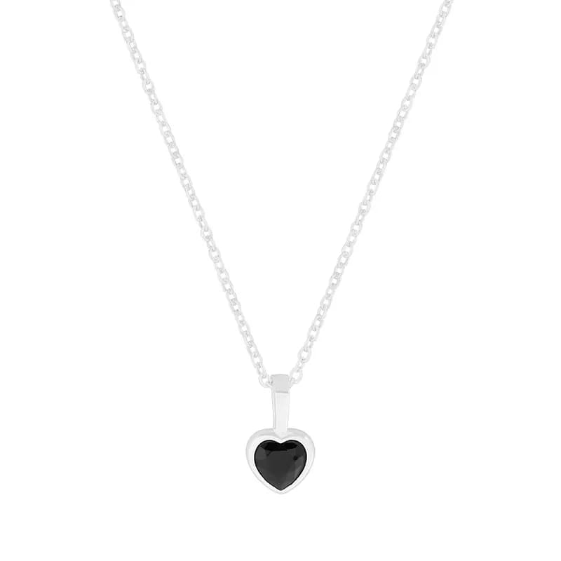 Heart-Shaped Pendant Necklace in Silver — Sterling silver