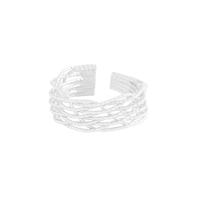 Braided Wire Ring in Silver — Sterling silver