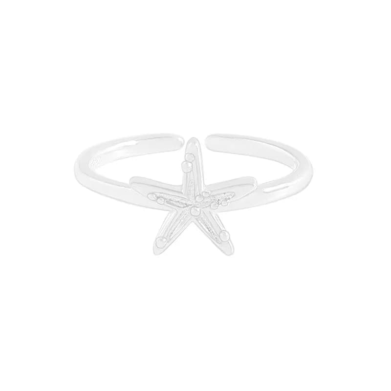 Starfish Ring in Silver — Sterling silver