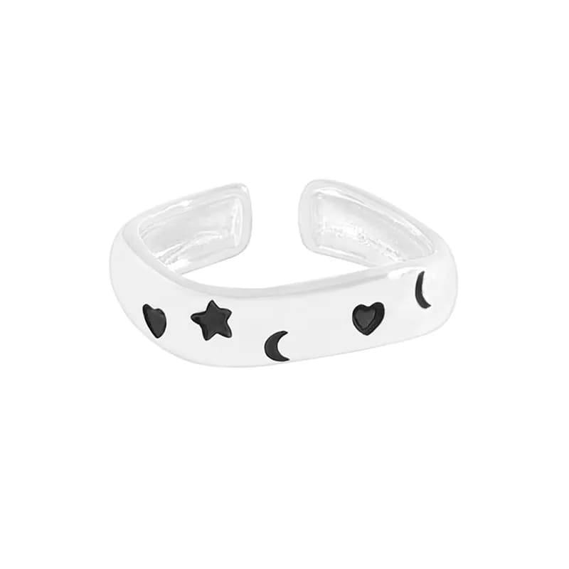 Celestial Cutout Ring in Silver — Sterling silver