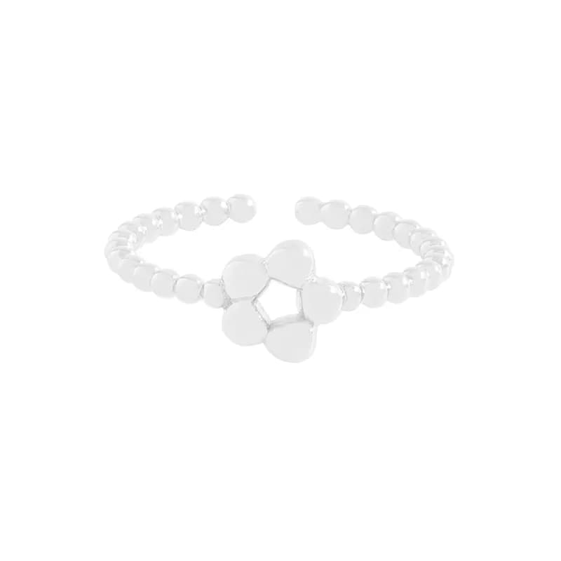Petal Cluster Ring in Silver — Sterling silver