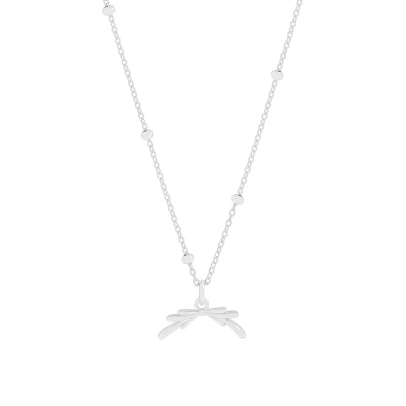 Bow Pendant in Silver — Sterling silver
