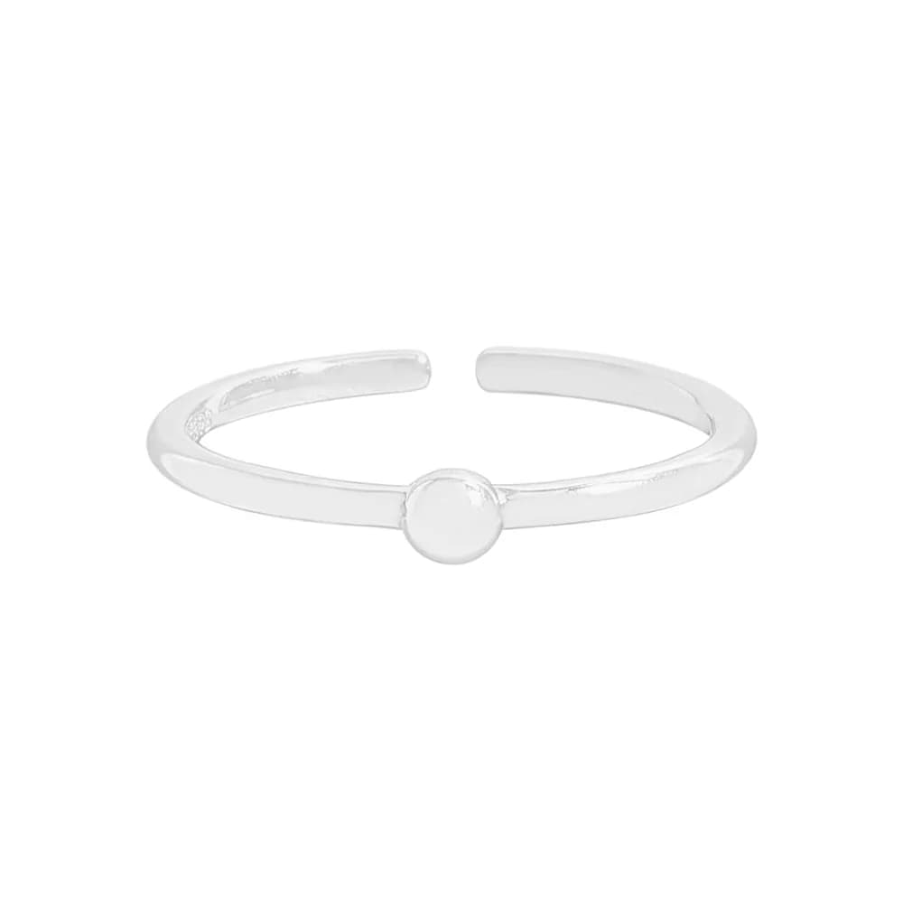 Sphere Bead Ring in Silver — Sterling silver