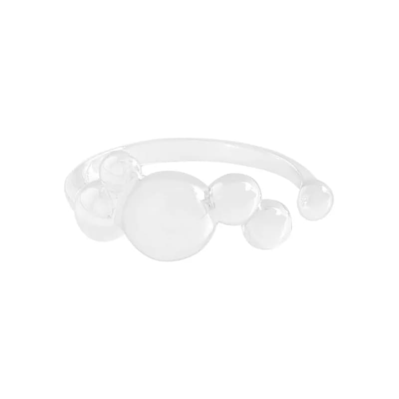 Bubble Bead Ring in Silver — Sterling silver
