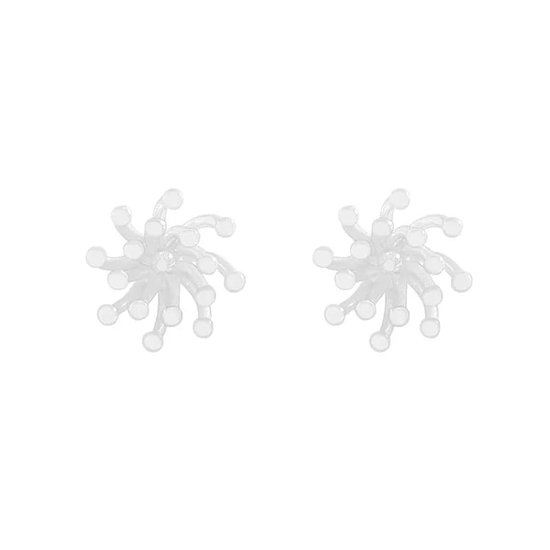 Starburst Cluster Earrings in Silver — Sterling silver