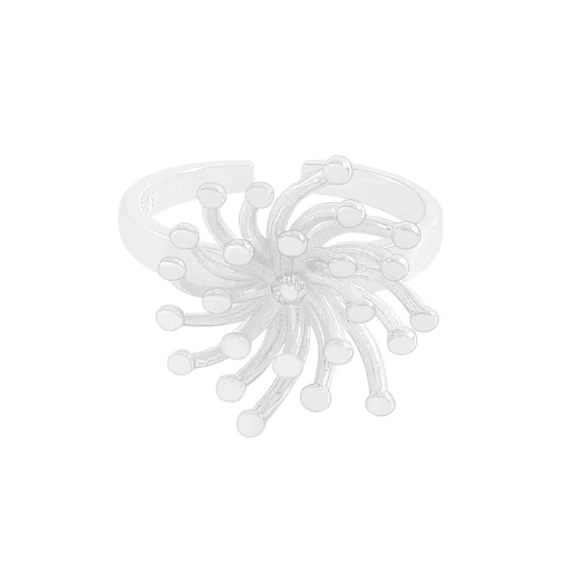 Radiant Burst Ring in Silver — Sterling silver