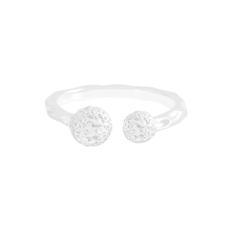 Lattice Ball Ring in Silver — Sterling silver