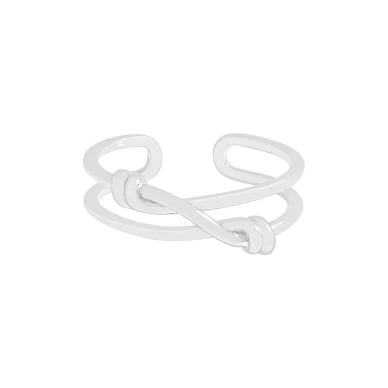 Knot Ring in Platinum — Sterling silver