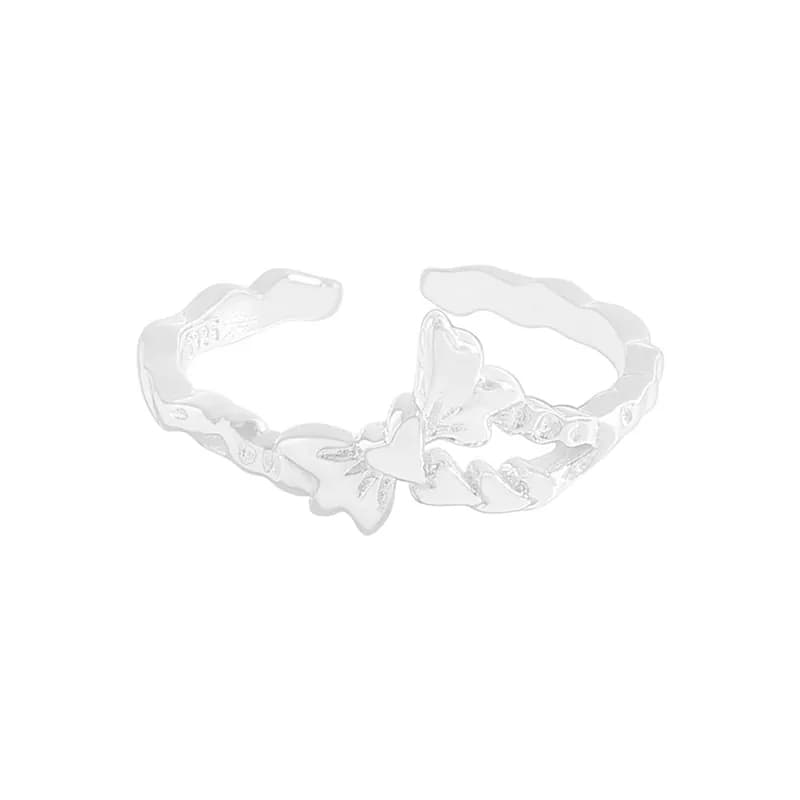 Butterfly Petal Ring in Silver — Sterling silver