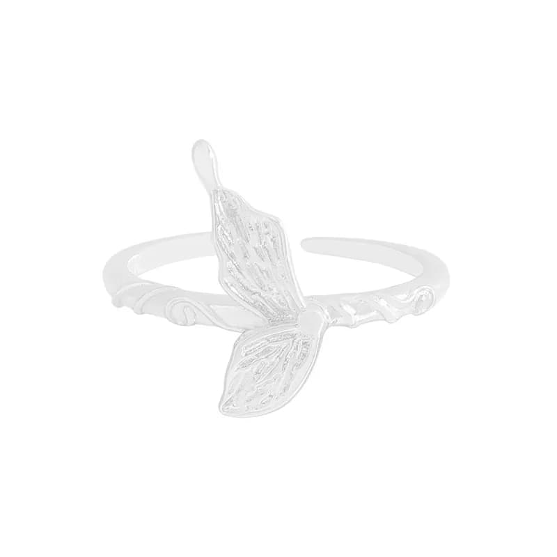 Butterfly Wing Ring in Silver — Sterling silver