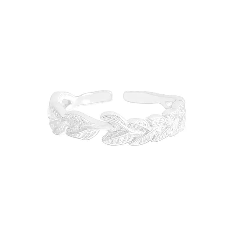 Laurel Leaf Ring in Silver — Sterling silver