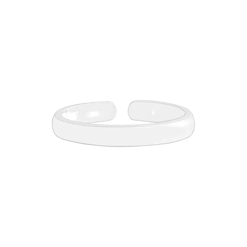Open Cuff Ring in Silver — Sterling silver
