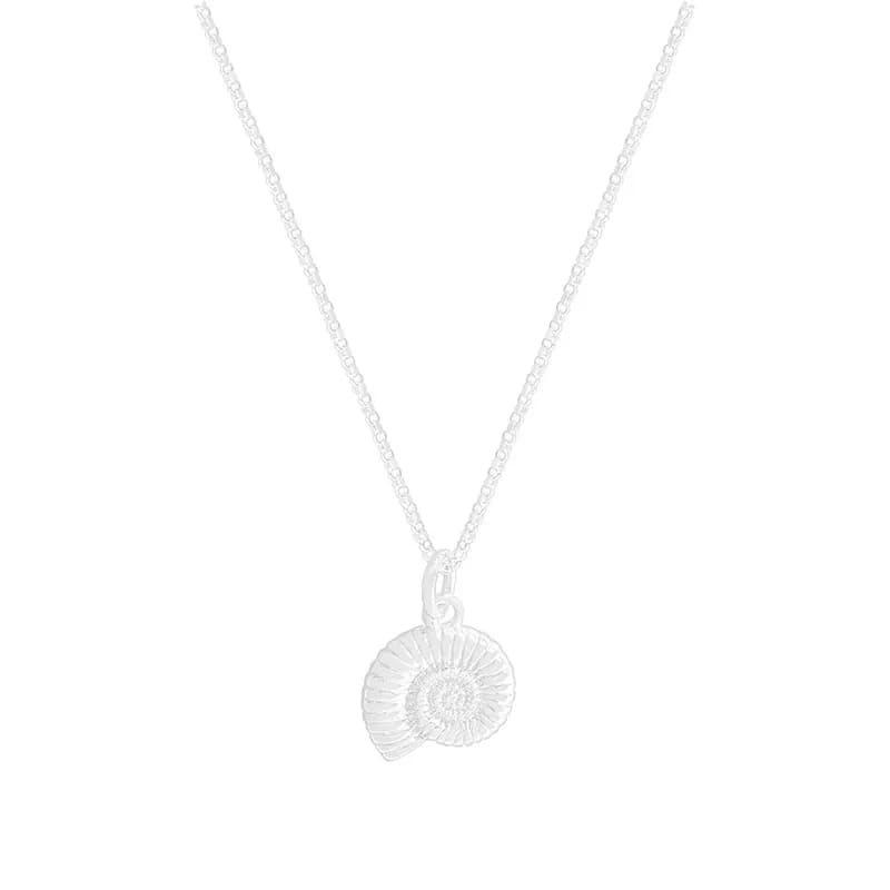 Nautilus Shell Pendant in Silver — Sterling silver