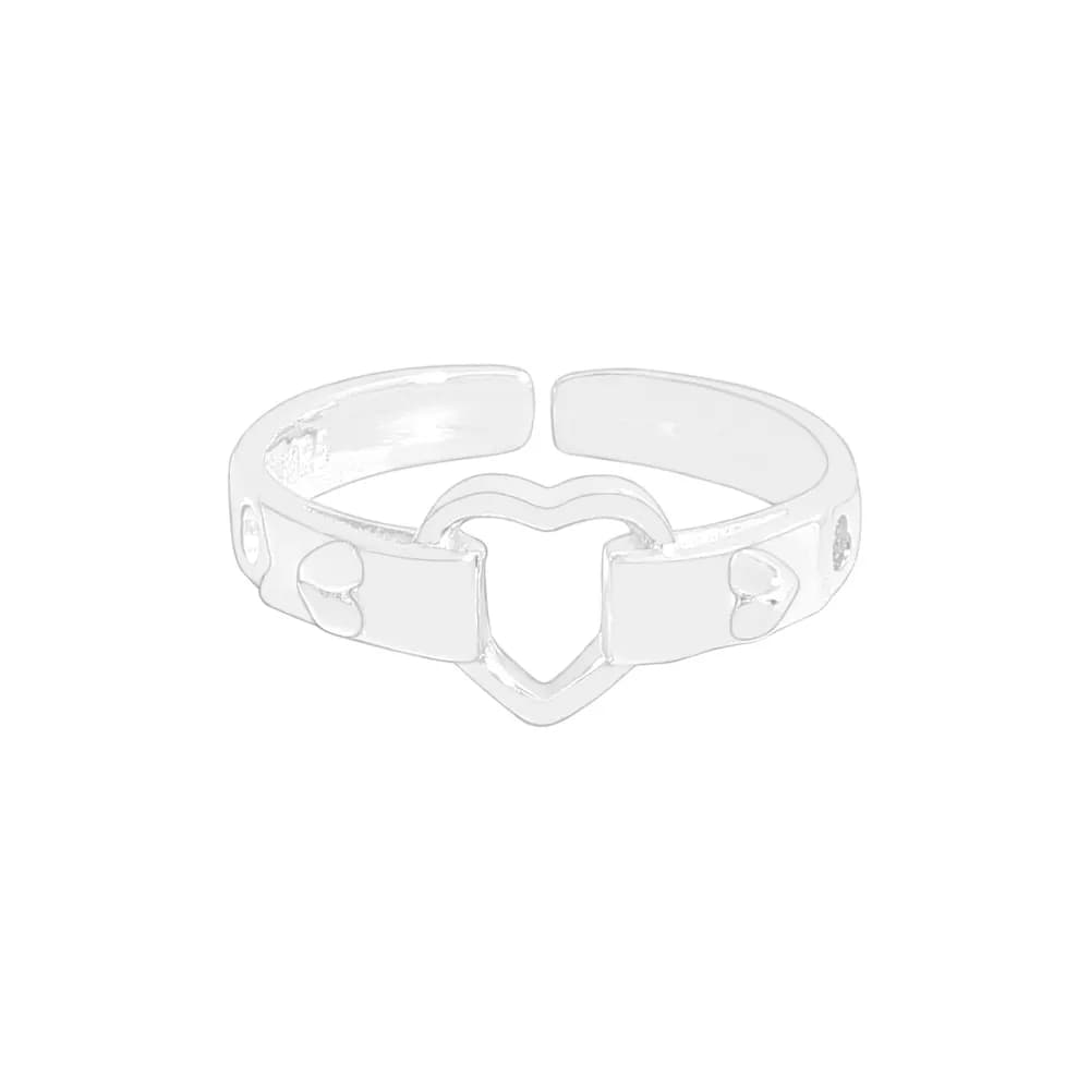 Heart Cutout Ring in Silver — Sterling silver