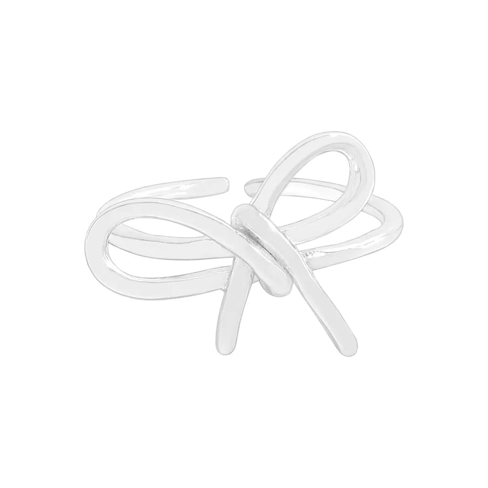 Intertwined Knot Ring in Silver — Sterling silver