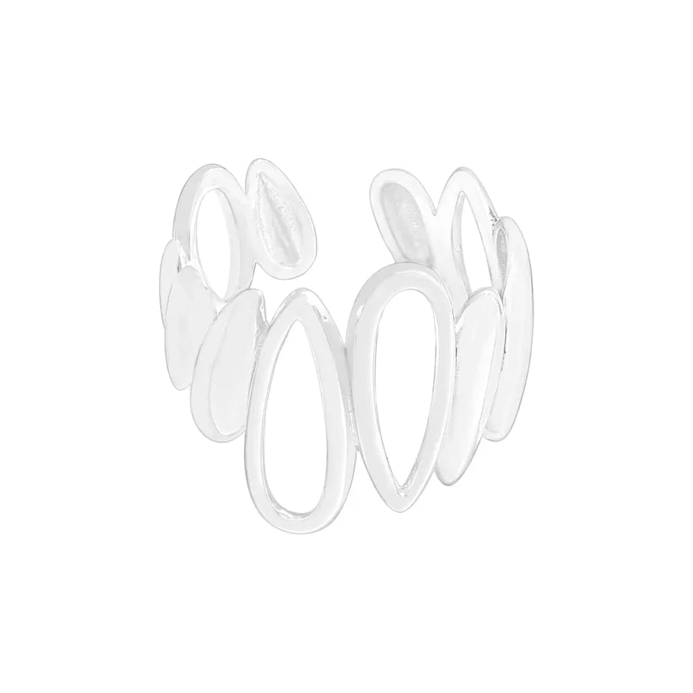 Interlocking Oval Ring in Silver — Sterling silver