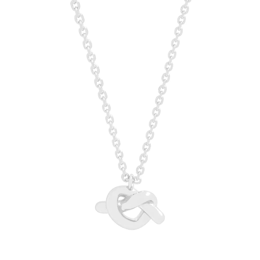 Knot Toggle Necklace in Silver — Sterling silver