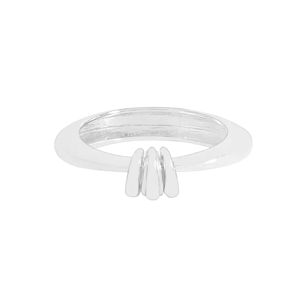 Three Bar Ring in Silver — Sterling silver