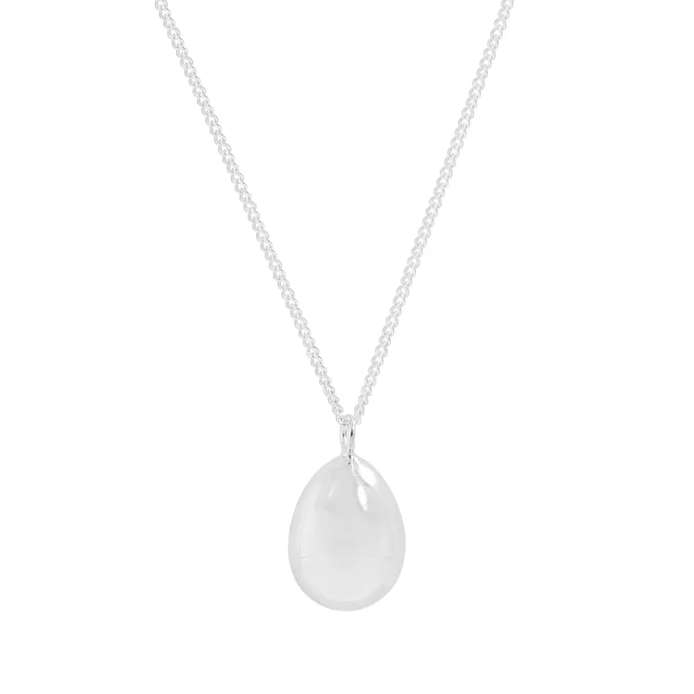Teardrop Pendant Necklace in 40 cm — Sterling silver