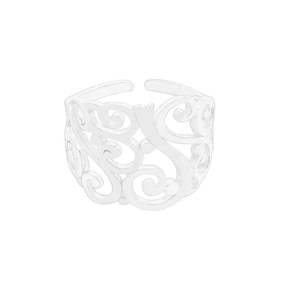 Filigree Swirl Ring in Silver — Sterling silver