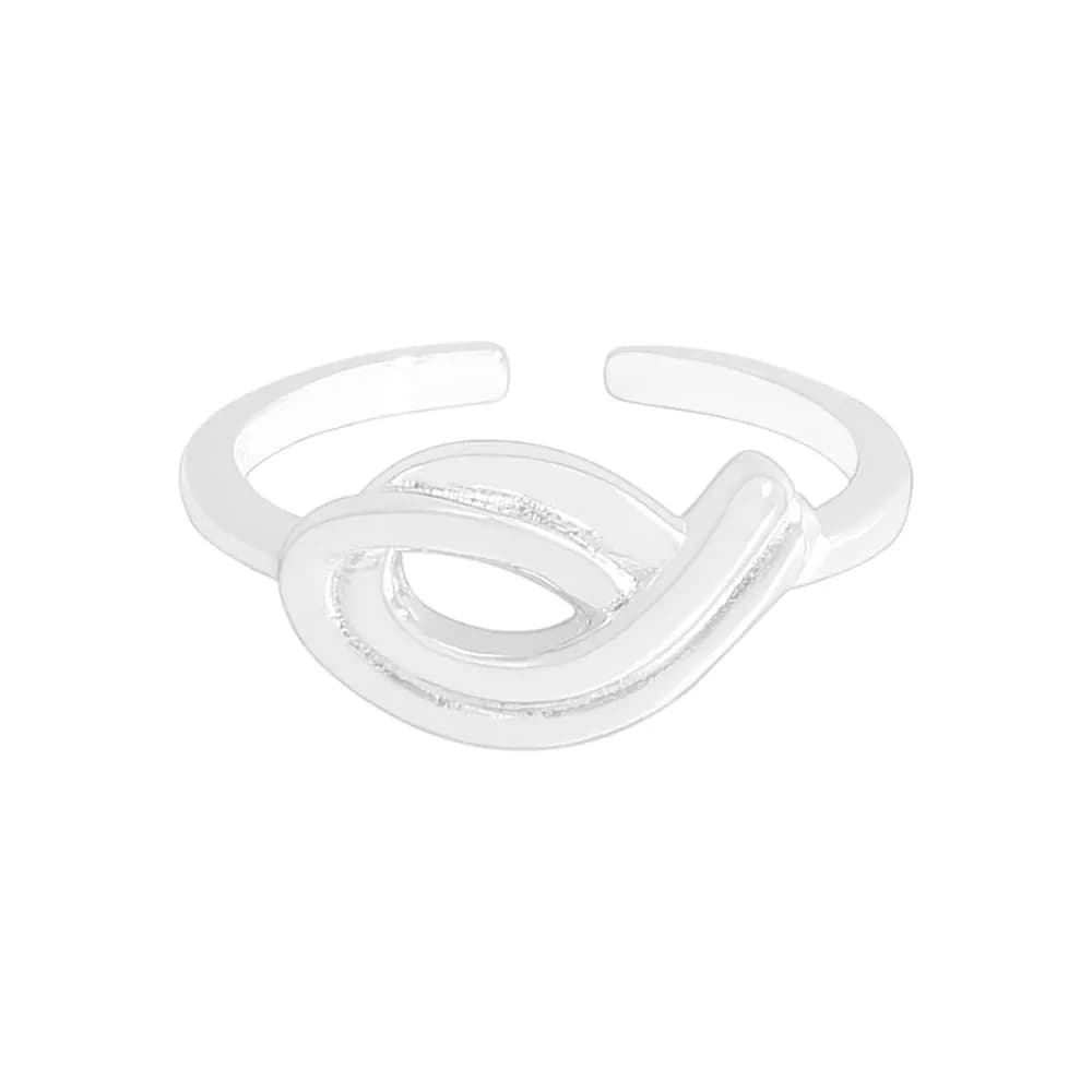 Interlocked Knot Ring in Silver — Sterling silver
