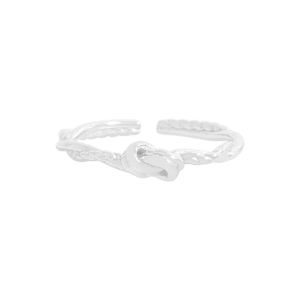 Knot Twist Ring in Silver — Sterling silver