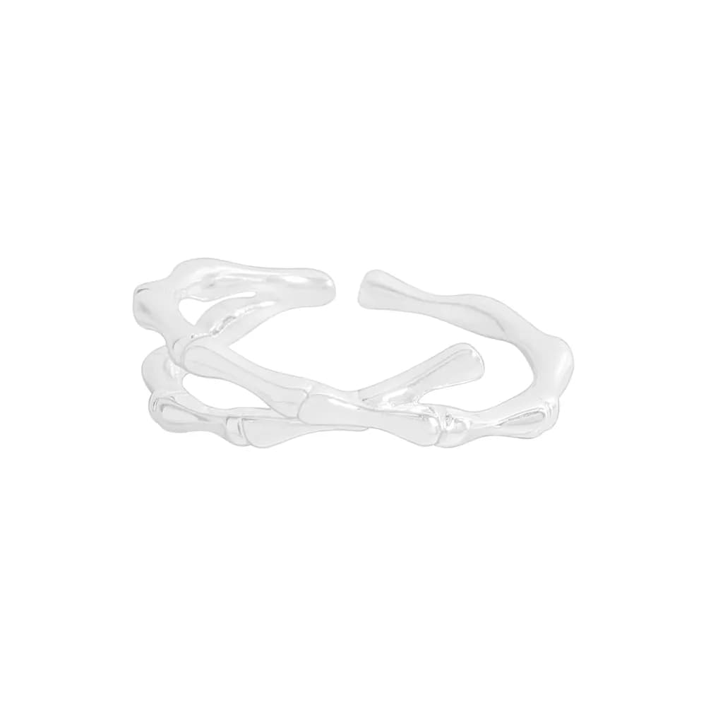 Twisted Branch Ring in Silver — Sterling silver