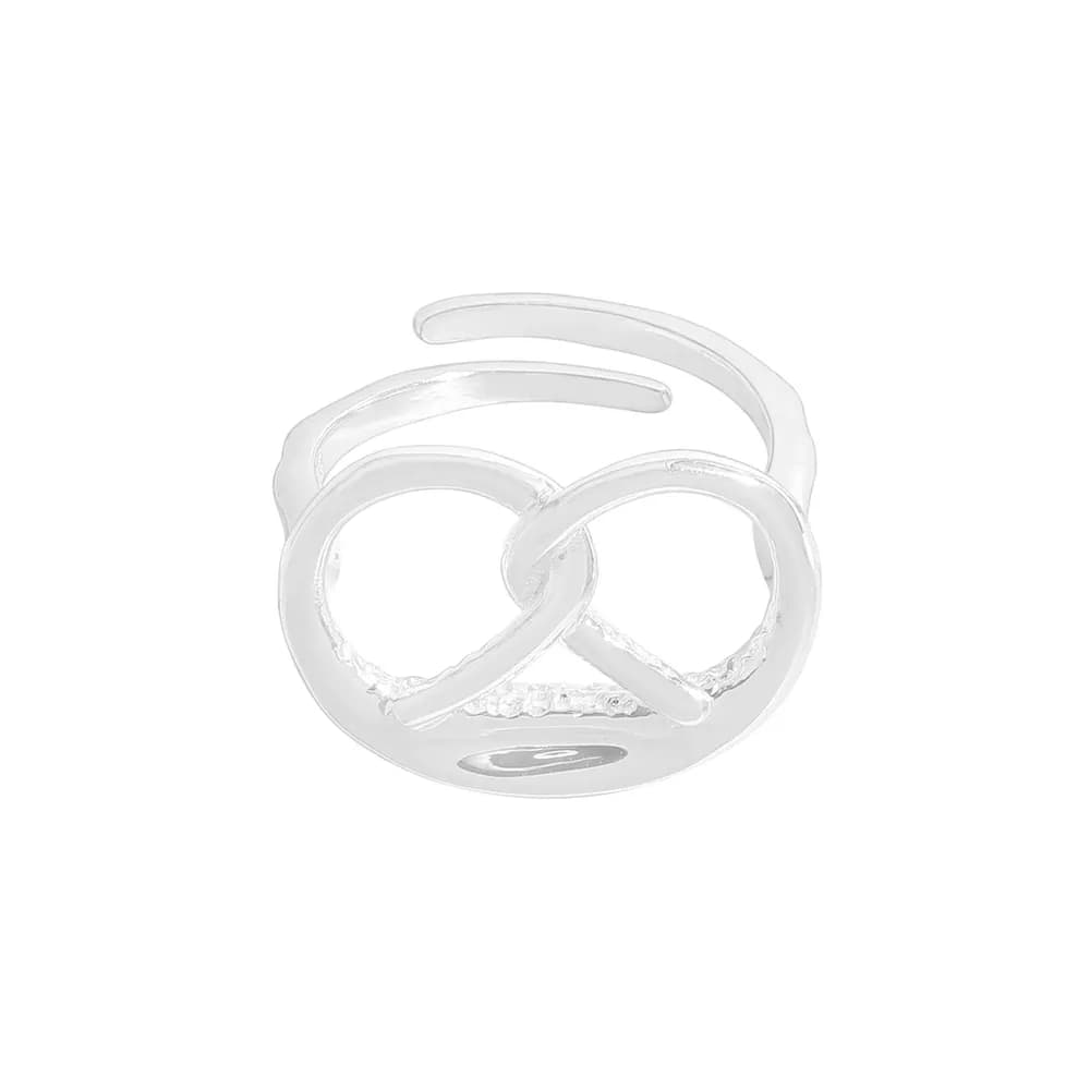 Infinity Knot Ring in Silver — Sterling silver