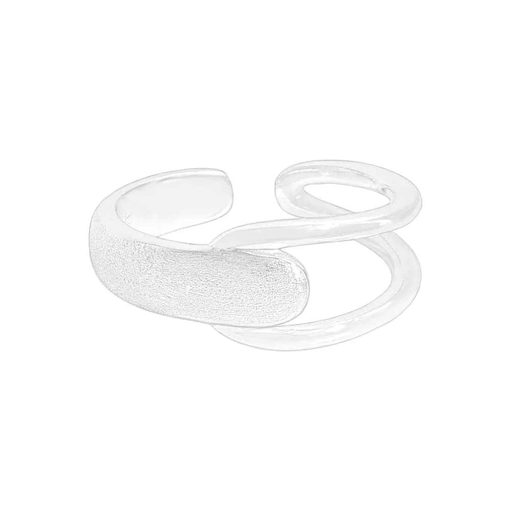 Twisted Loop Ring in Silver — Sterling silver