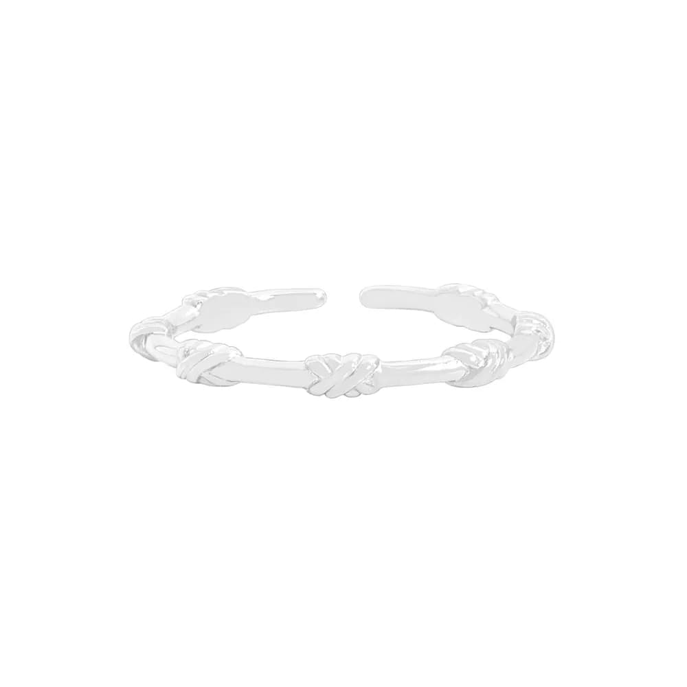 Knot Twist Ring in Silver — Sterling silver