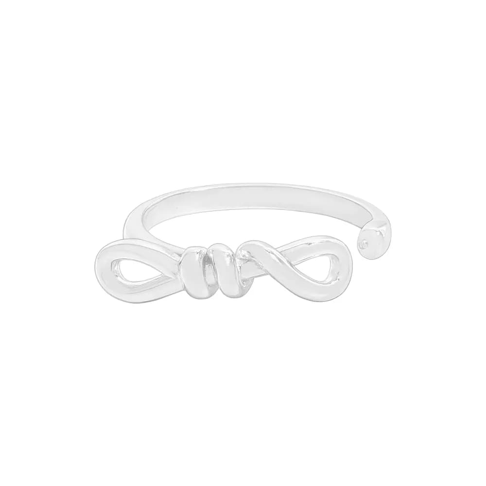 Infinity Knot Ring in Silver — Sterling silver