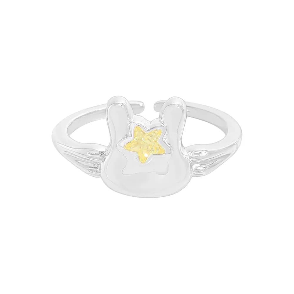 Star in Cloud Ring in Silver — Sterling silver