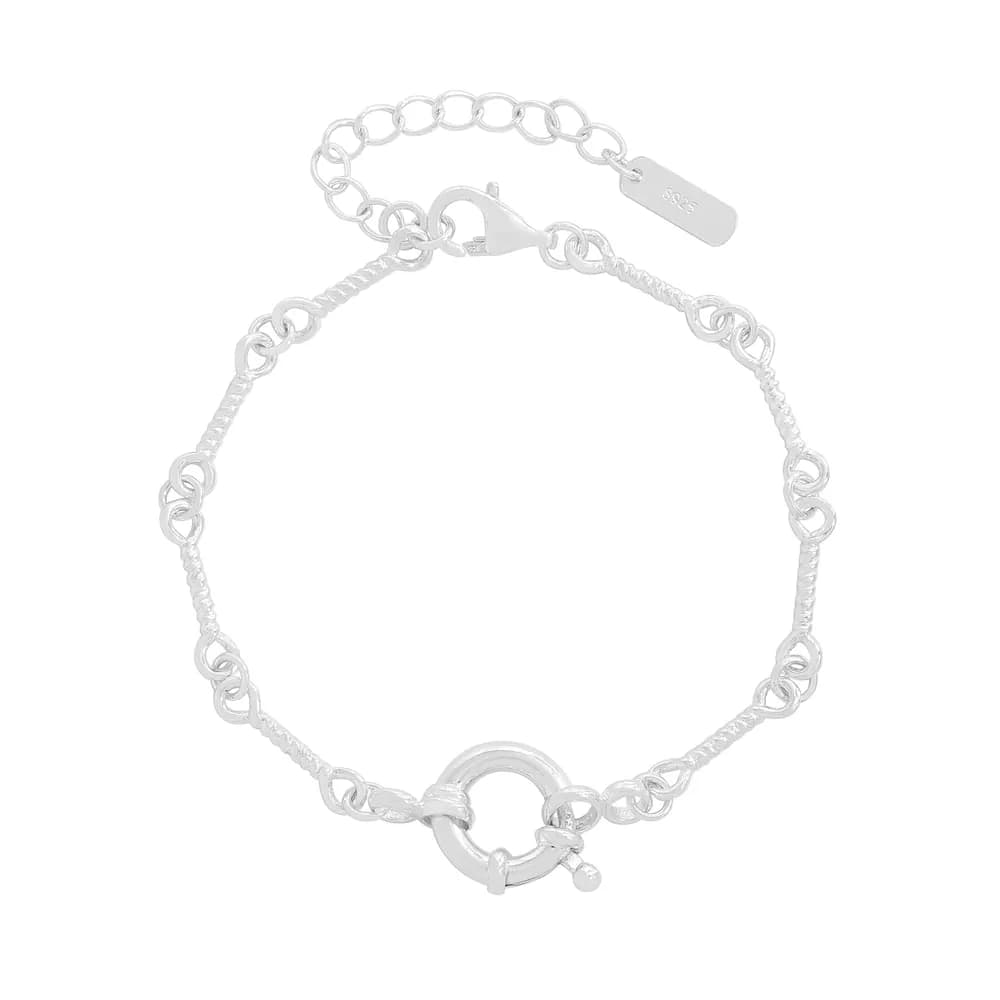Circle Toggle Bracelet in Silver — Sterling silver