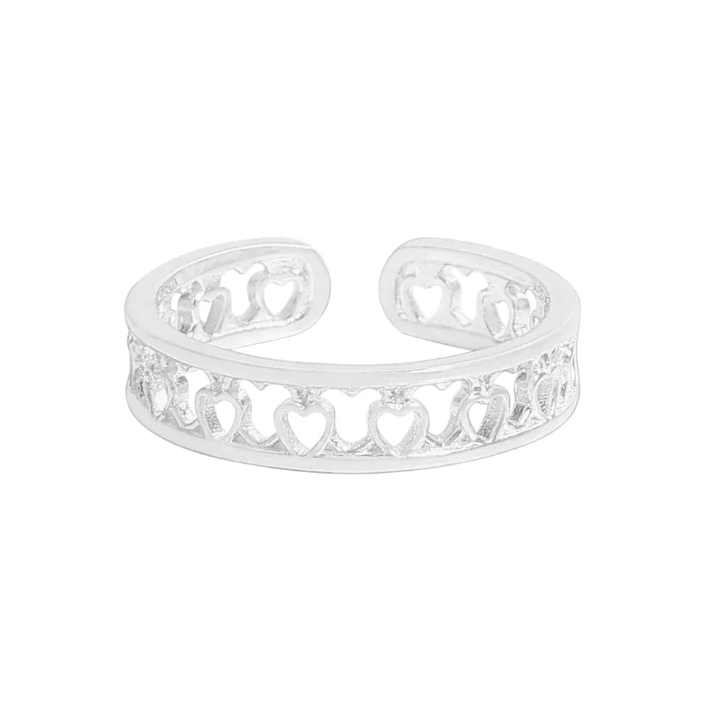 Heart Cutout Ring in Silver — Sterling silver